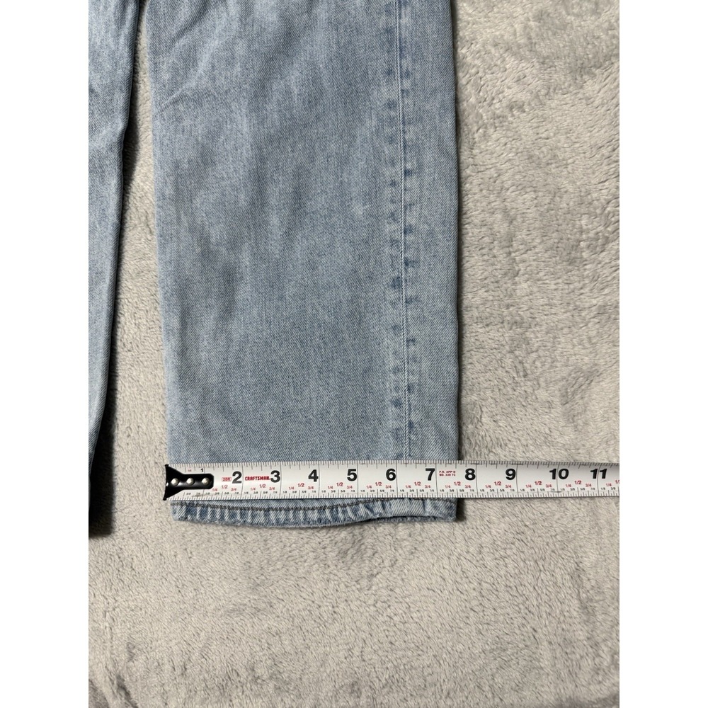 American Eagle Jeans Womens 6 Highest Rise Baggy Straight Leg Blue 27x30.5 - Picture 2 of 11
